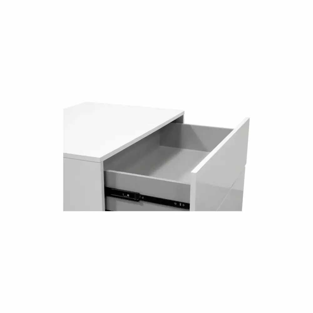 Best Master Florence 5-Drawer Poplar Wood Bedroom Chest in White - Elegant Storage Solution