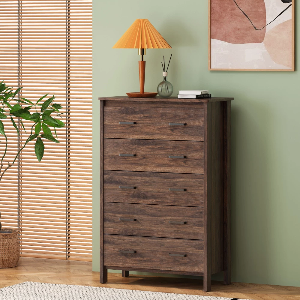5 Drawers Chest Functional Bedroom Furniture Storage Unit
