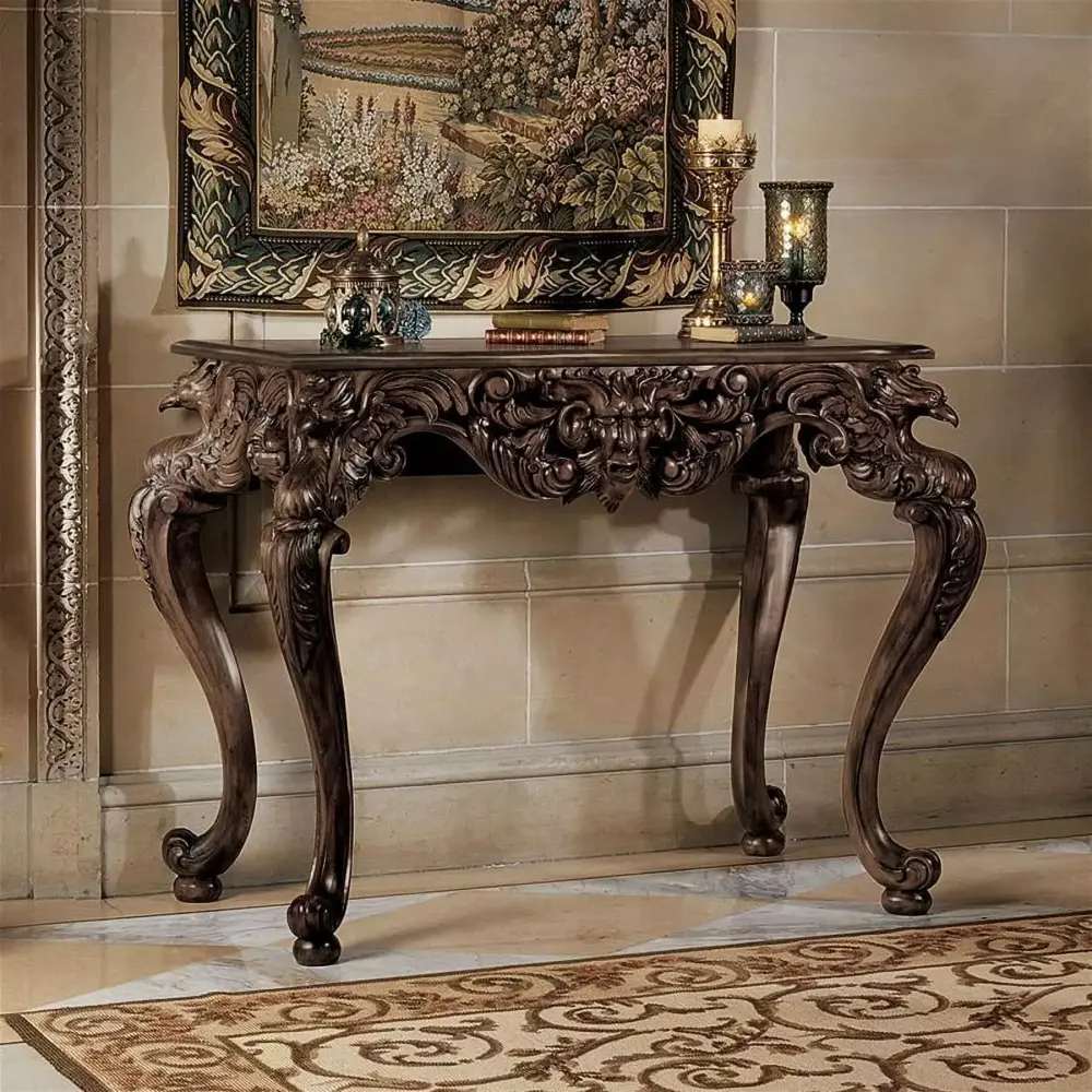 Design Toscano King Frederic Console Table - Elegant Living Room Accent