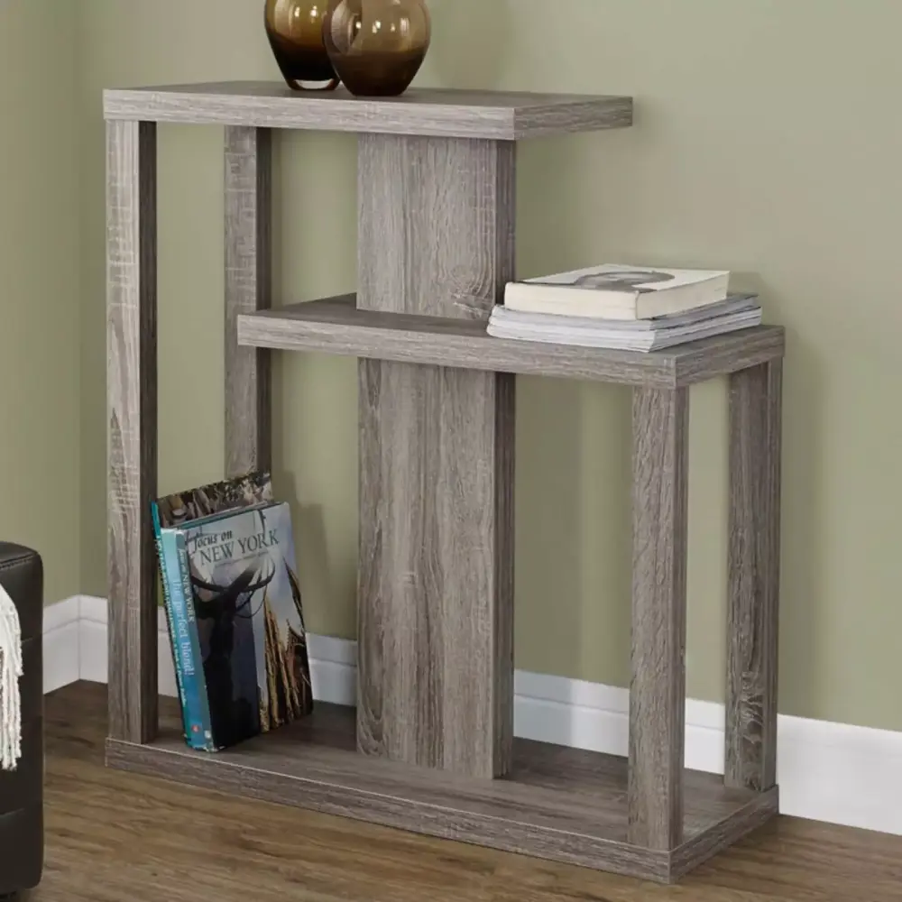 Monarch Specialties Accent Table Narrow Console for Entryway Sofa or Bedroom in Brown Laminate