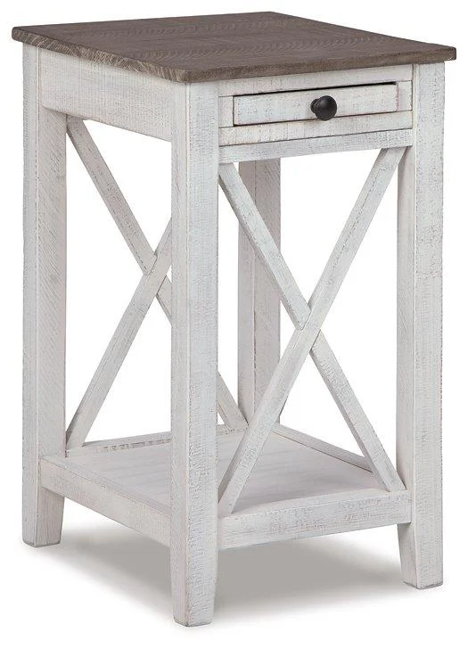Adalane Accent Table Small Side Table with Metal Frame for Living Room