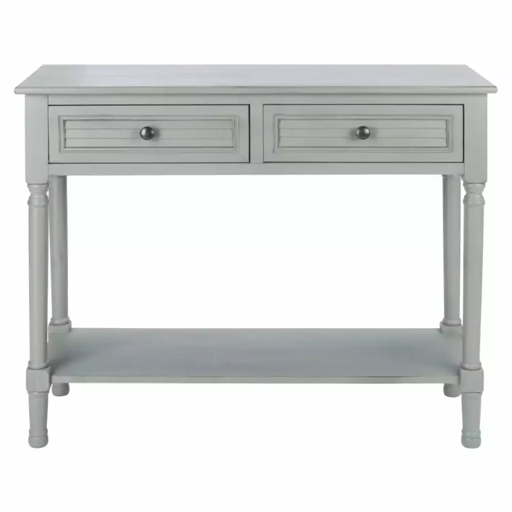 SAFAVIEH Tate Amish Distressed Gray Wood Console Table with Drawer