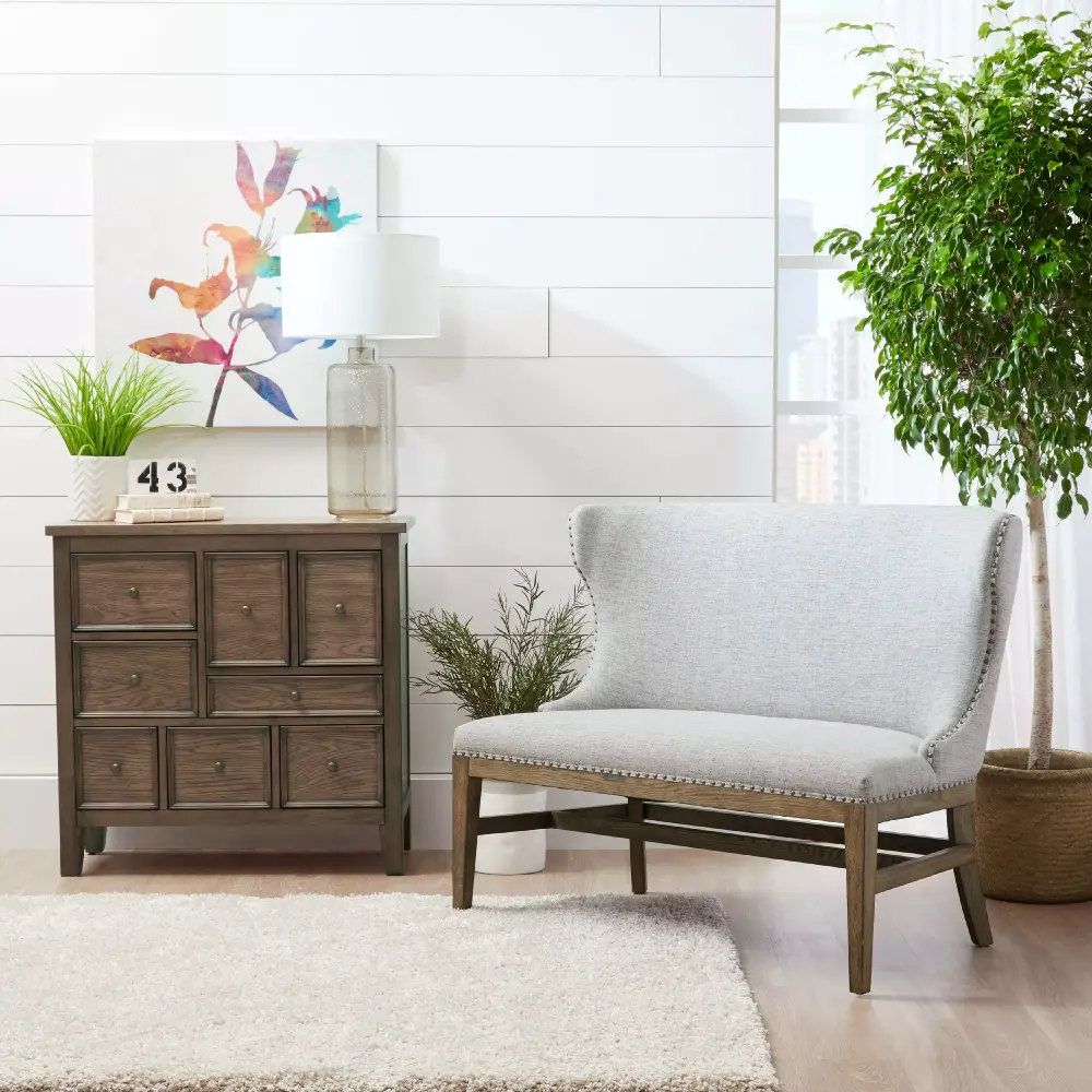Eclectic Apothecary Style 8 Drawer Hall Chest - Unique Entryway Storage