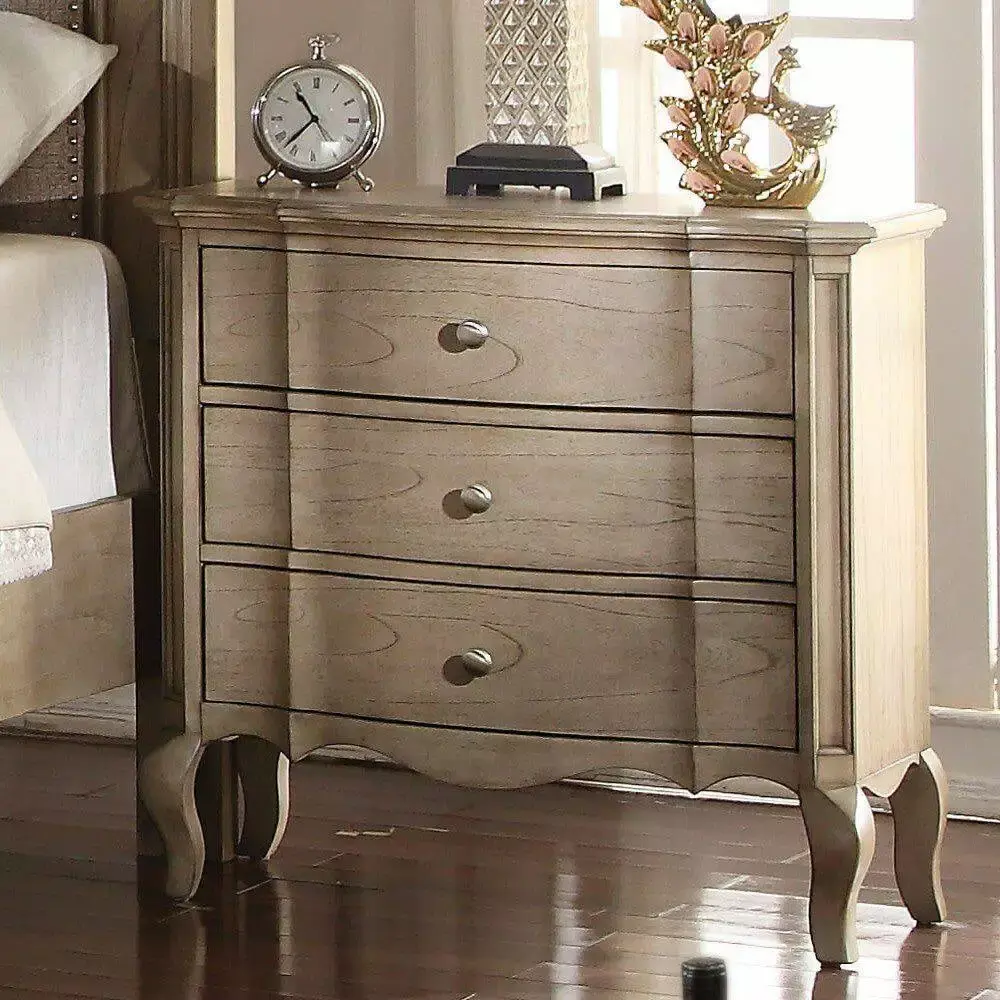 Miekor Furniture Chelmsford Nightstand in Antique Taupe Fully Assembled