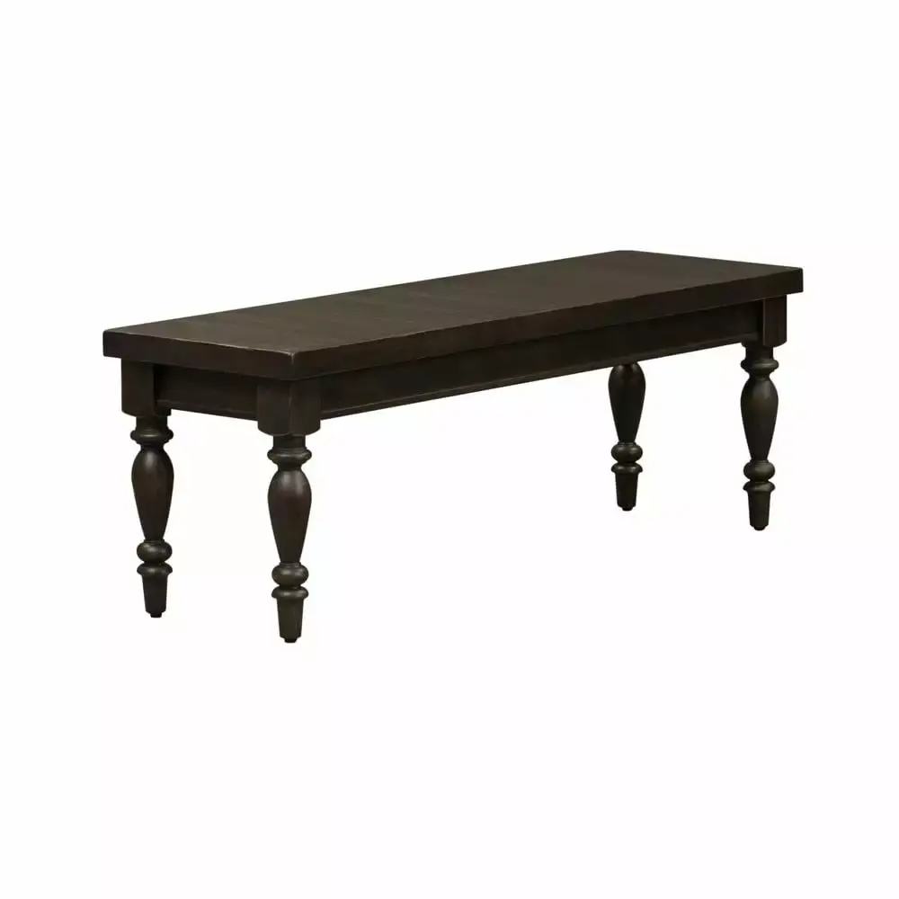 Harvest Home Black Backless Bench RTA Ready-to-Assemble Furniture