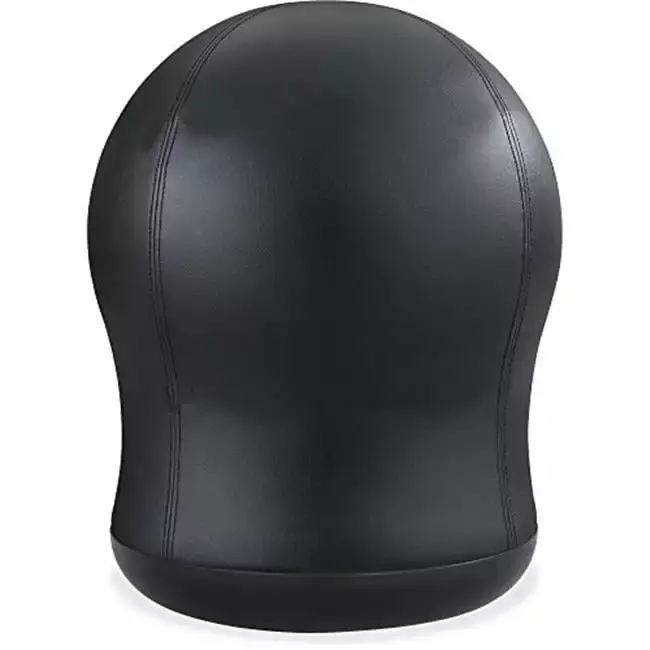SAF Zenergy Swivel Ball Chair Vinyl Black