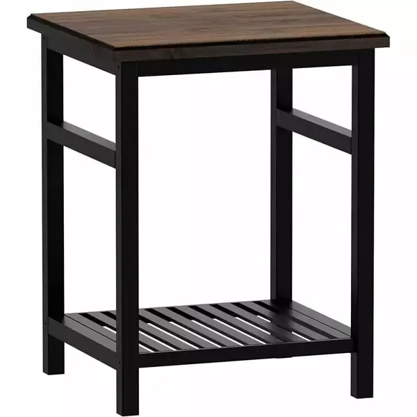 Bamboo Nightstand Coffee Table Bedroom Living Room Lounge Side Table Space Saving Easy To Assemble Baking Paint