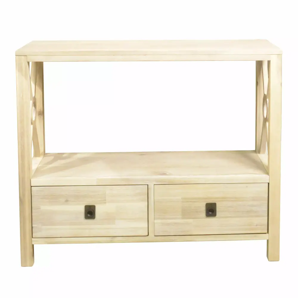 2 Drawer Console Table for Entryway or Living Room with Simple Design