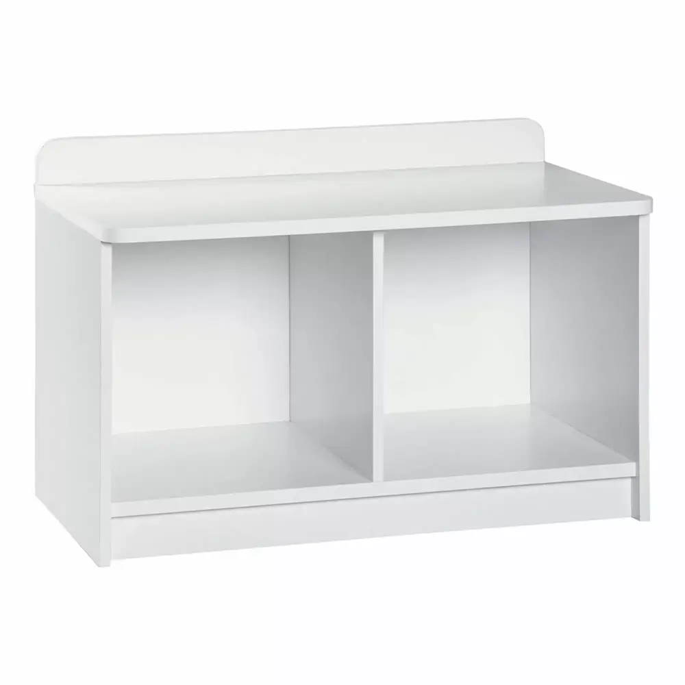 ClosetMaid Cubeical 149400 Heavy Duty Small Wood 2-Cube Storage Bench in White