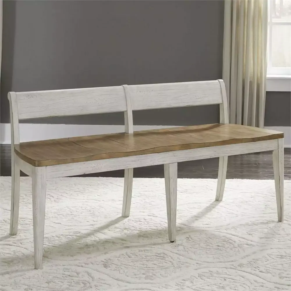 Bench with Chestnut Tops