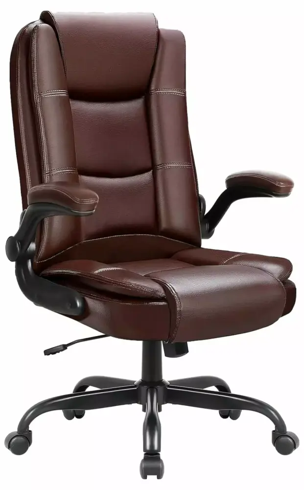 Big and Tall Office Chair with Padded Arms and Adjustable Height