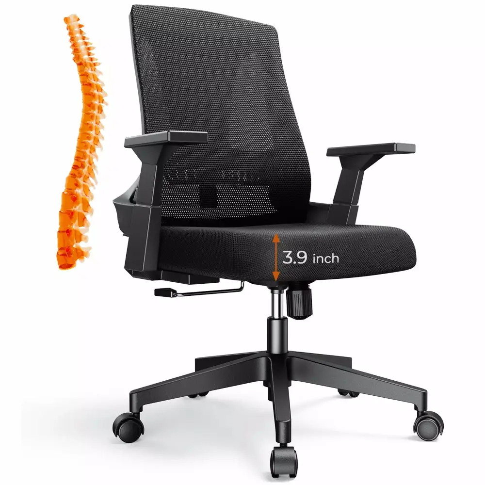 Big and Tall Office Chair 400lbs Ergonomic Breathable Mesh Chair for Big People