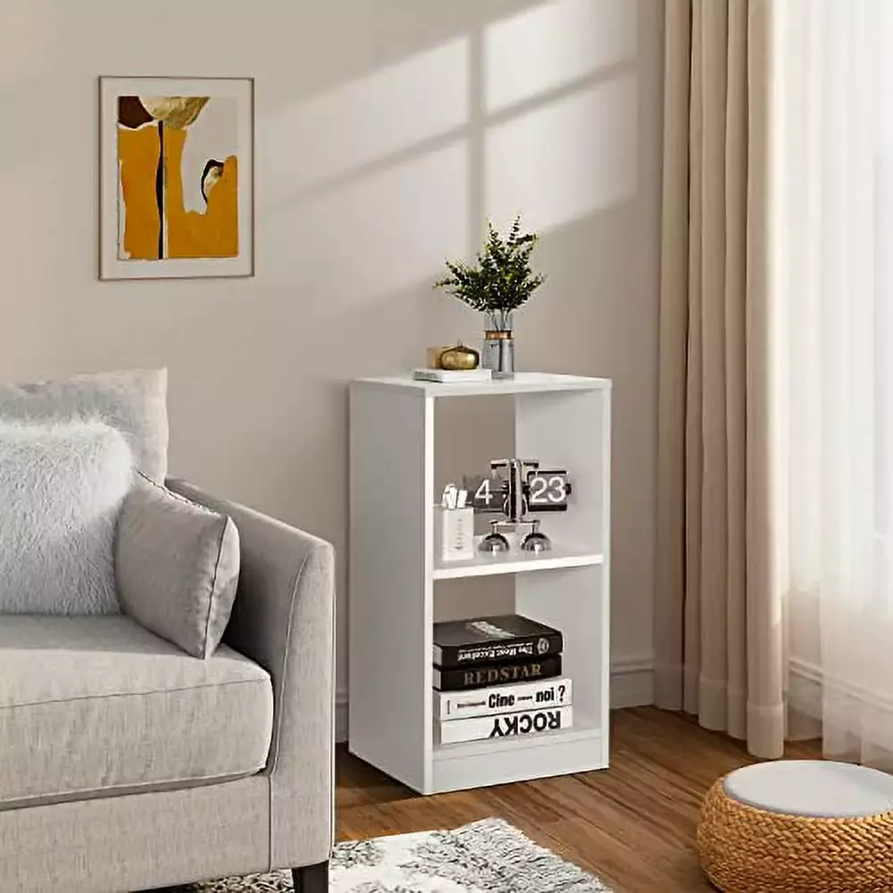 LOKO 2 Cube Bookcases Set Modern 2-Tier End Table Nightstand Multifunctional Storage