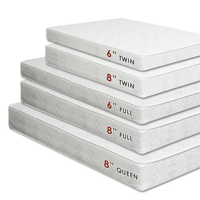 Daisy White 8" Bunkie Board Combo Mattress, Twin - Supportive Base for Bunk Beds