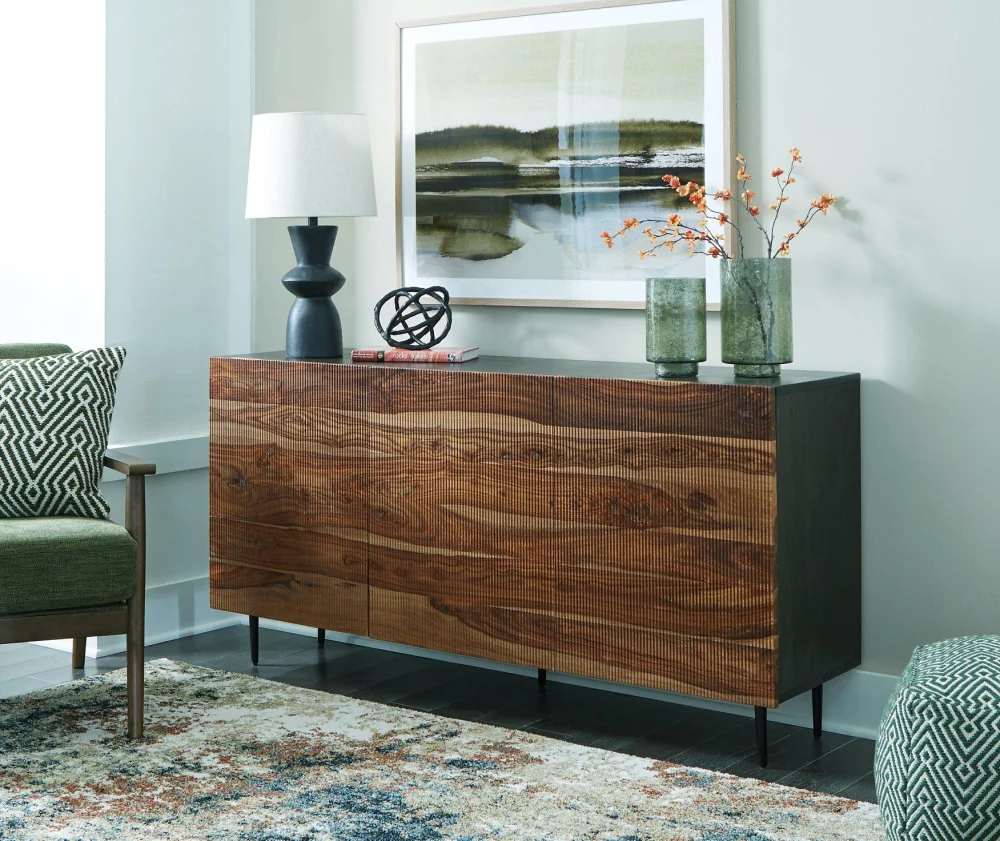 Darrey Accent Cabinet - Slim Storage Console Table for Entryway