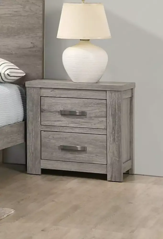 Modern 4-Piece California King Bedroom Set with Dresser Mirror Nightstand - One-of-a-Kind Design