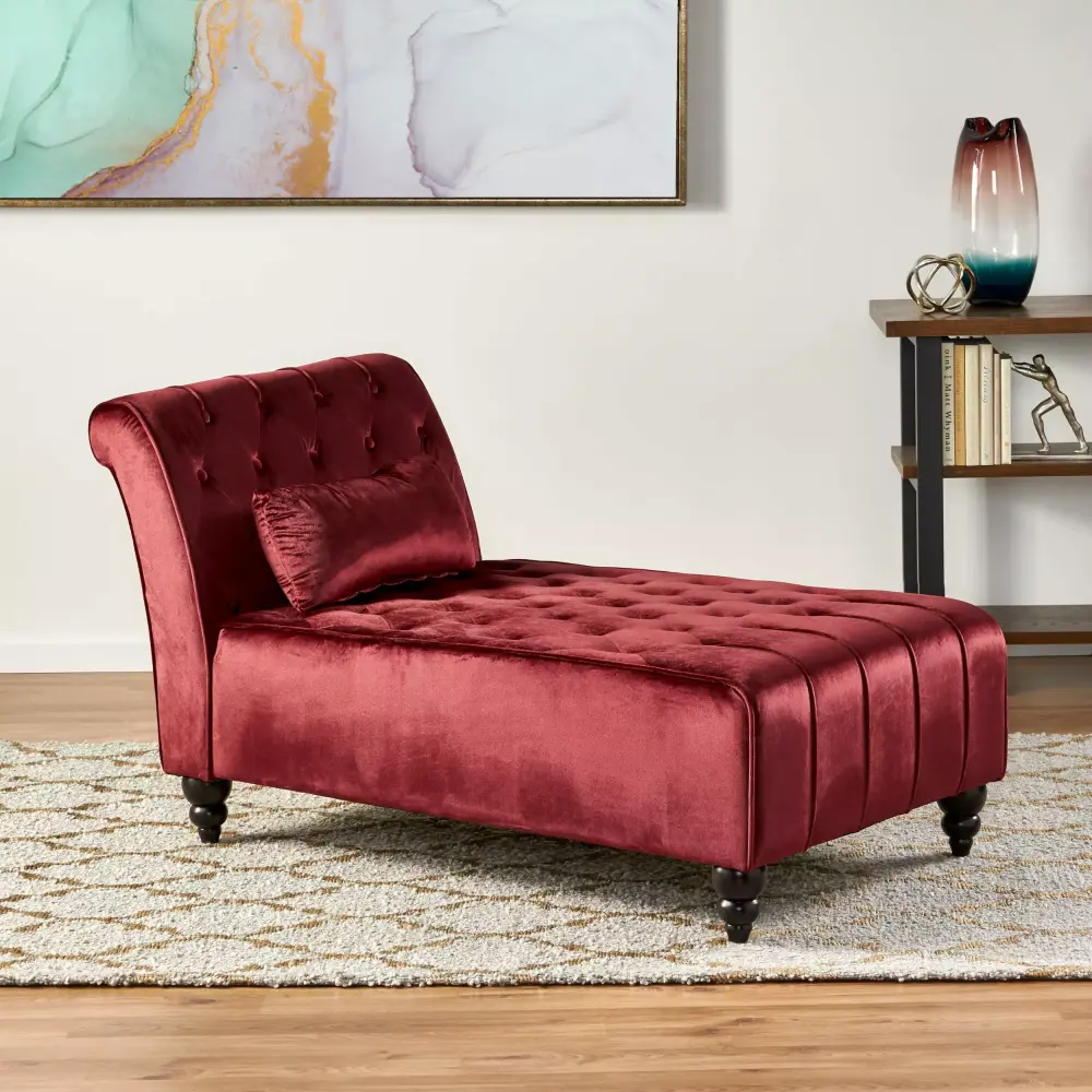 CoSoTower Tufted Chaise Lounge Comfortable Modern Lounge Chair for Living Room