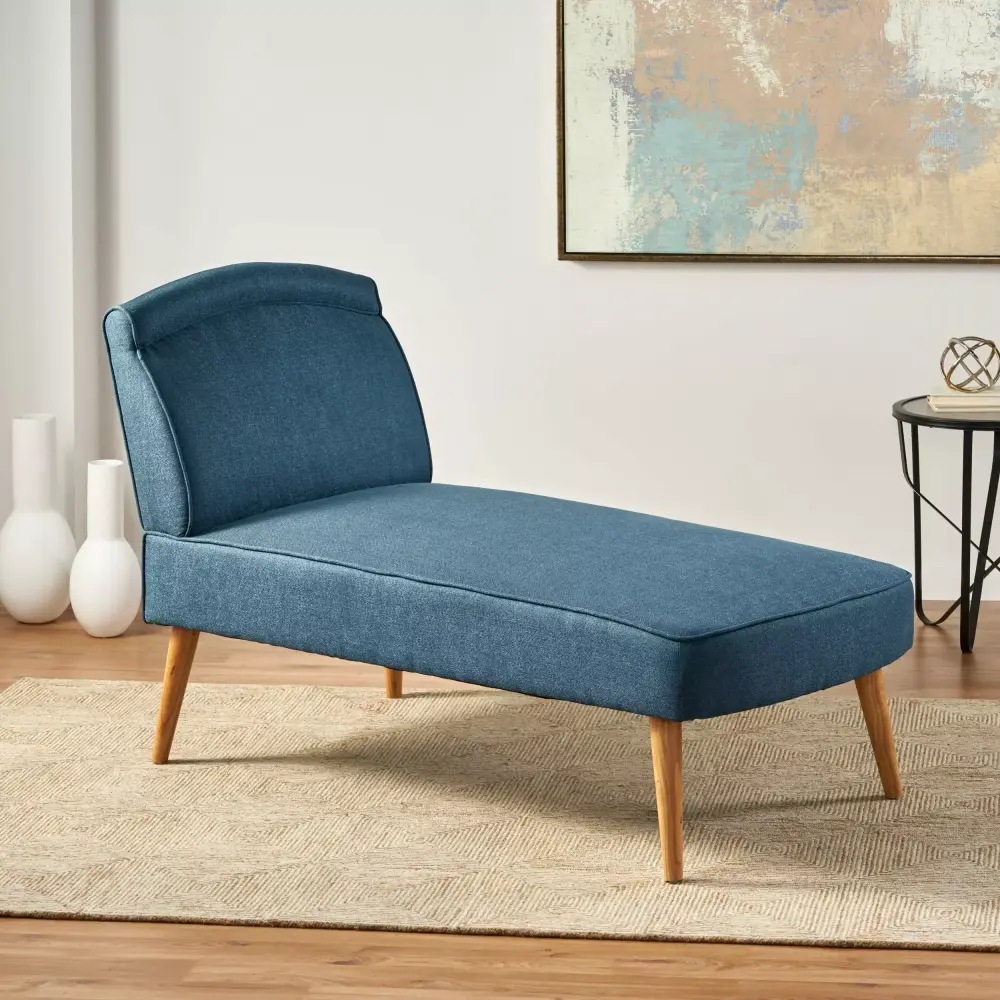 DeeHome Mid Century Modern Fabric Chaise Lounge Stylish Living Room Chair