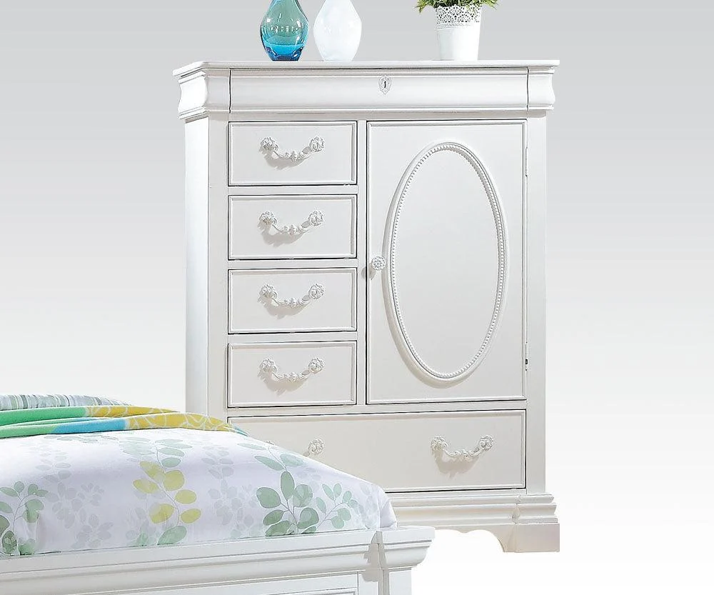 Acme Estrella Youth Chest in White for Kids Room