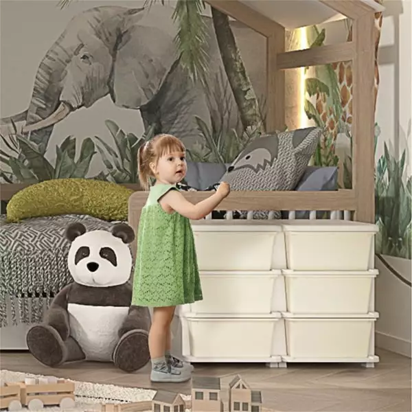 Miekor Kids Storage Unit Dresser G57604 for Childrens Room Nursery Organization