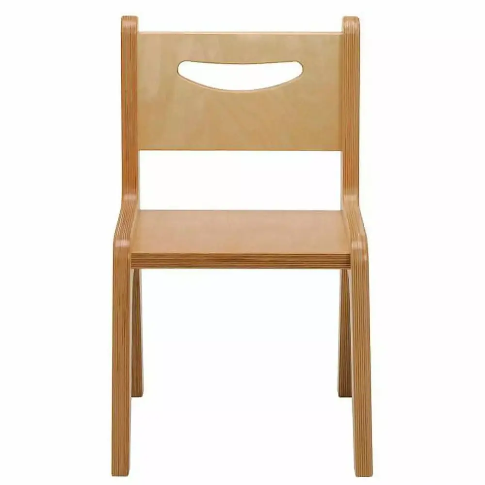 12 in. Birchwood Classroom Chair - Natural - Sturdy and Simple