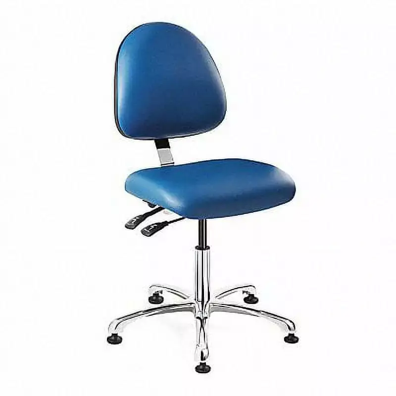 Bevco Cleanroom Task Chair in Vinyl and Blue
