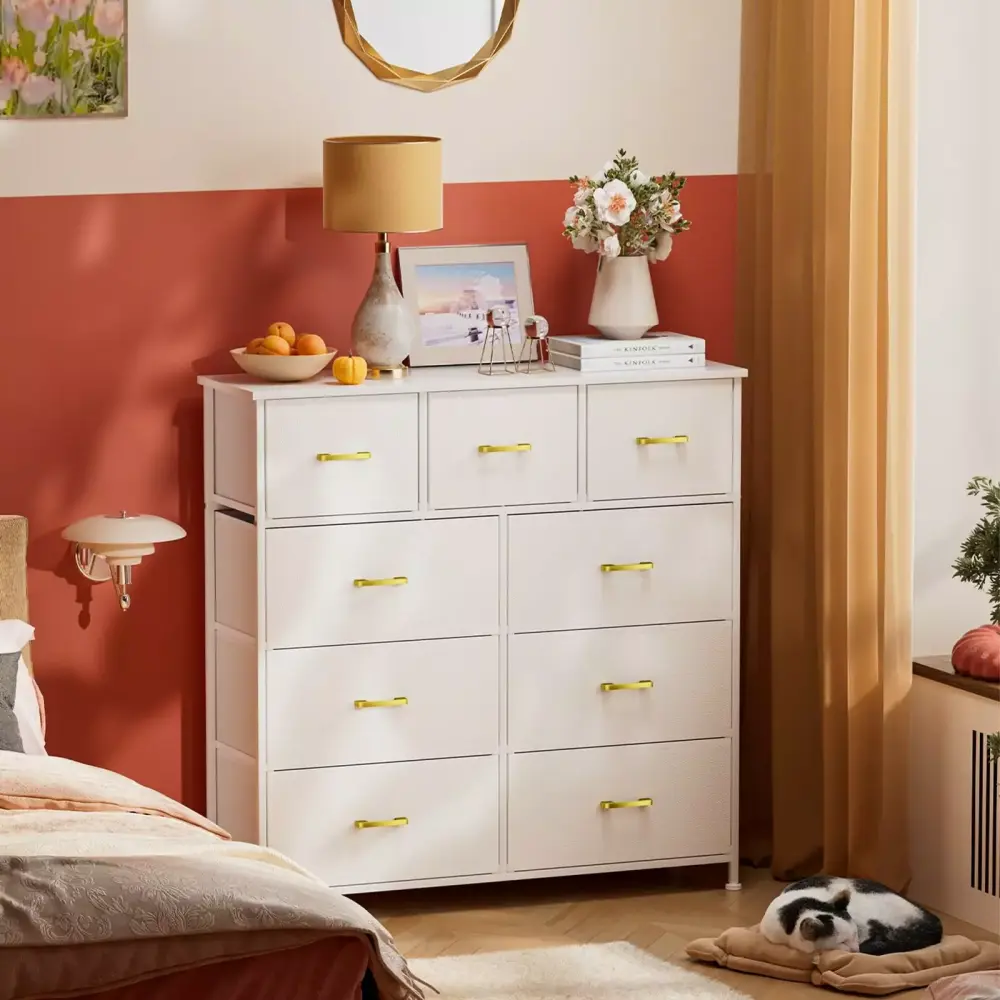COOCAL LLC 9 Drawer Dresser for Bedroom Closet Storage