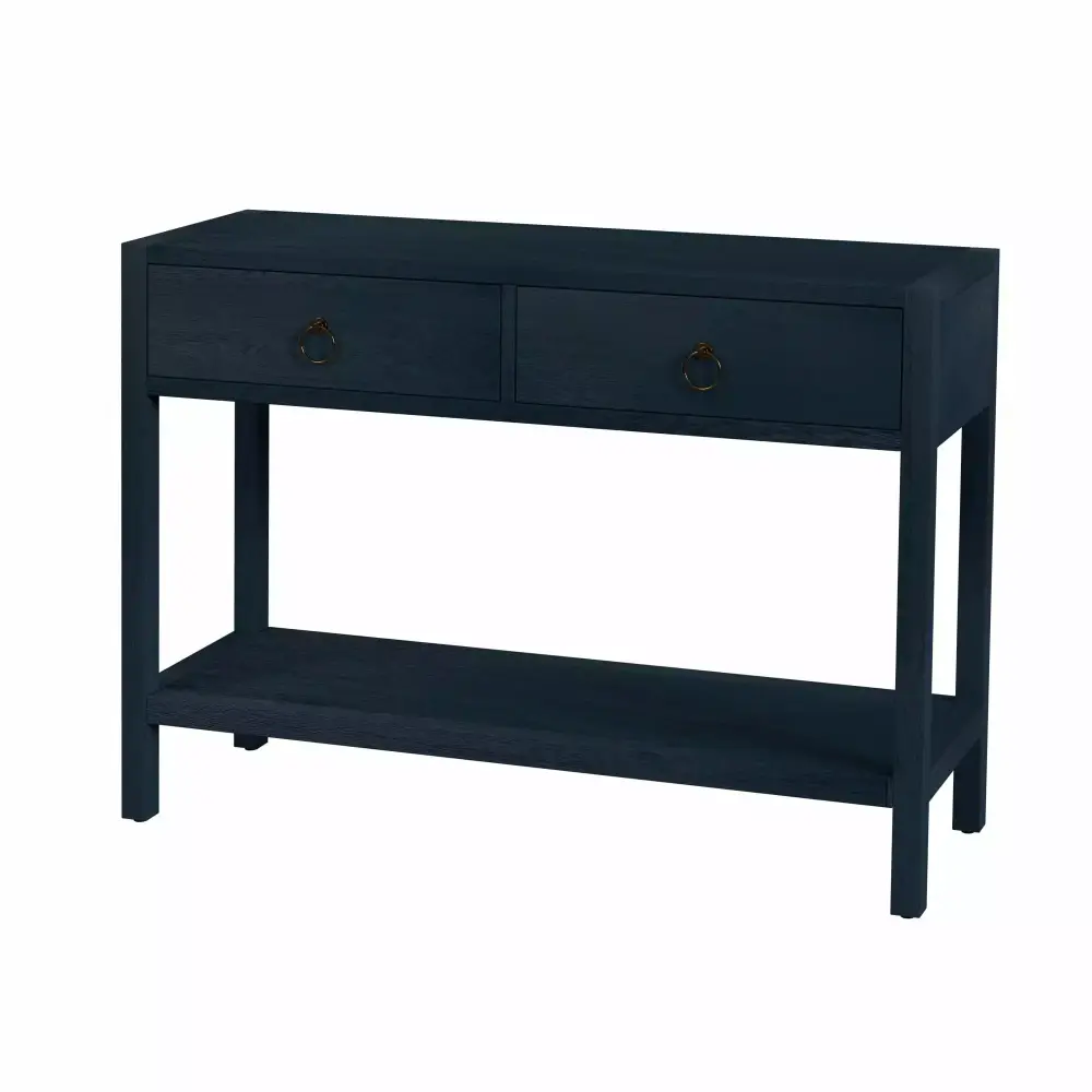 Butler Specialty Company Lark 44 Inch Wood Console Table in Navy Blue - Coastal Style Entry Table