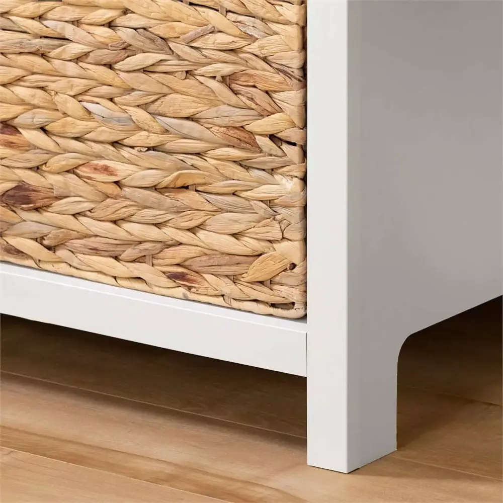 Roseberry Kids 3-Drawer Coastal Dresser in White - Engineered Wood Binquireets Design