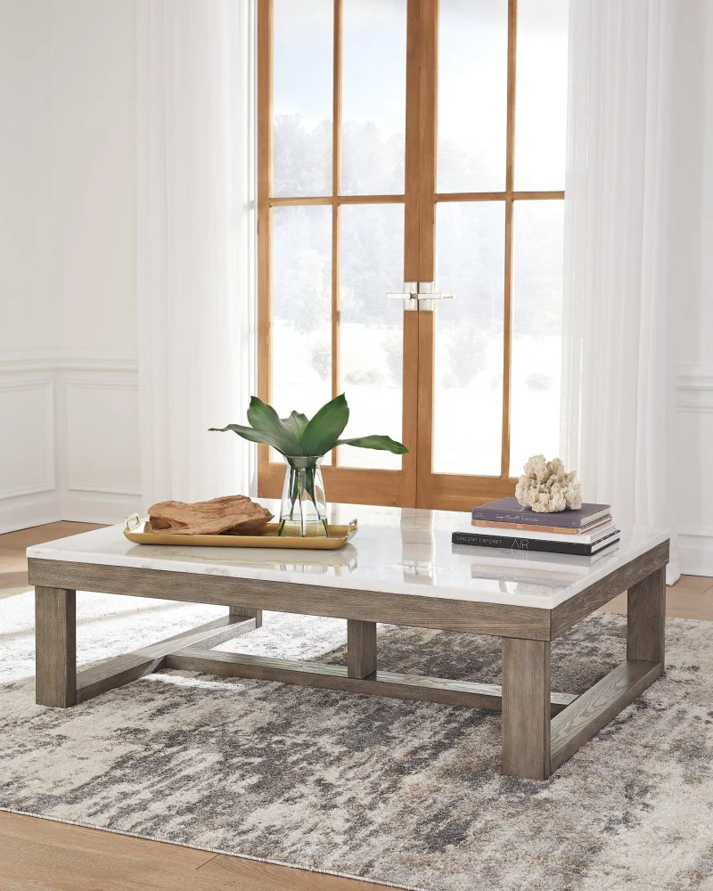 Loyaska Contemporary Coffee Table for Living Room