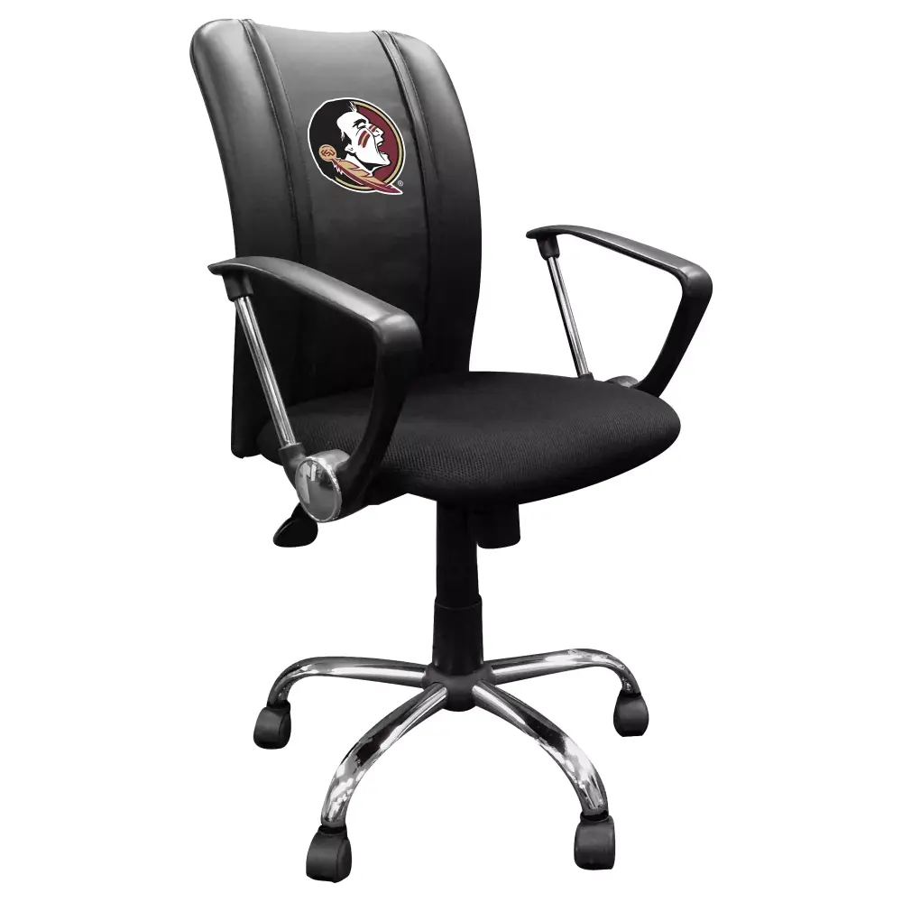 Florida State Seminoles Logo Panel Curve Task Chair with Zipper System