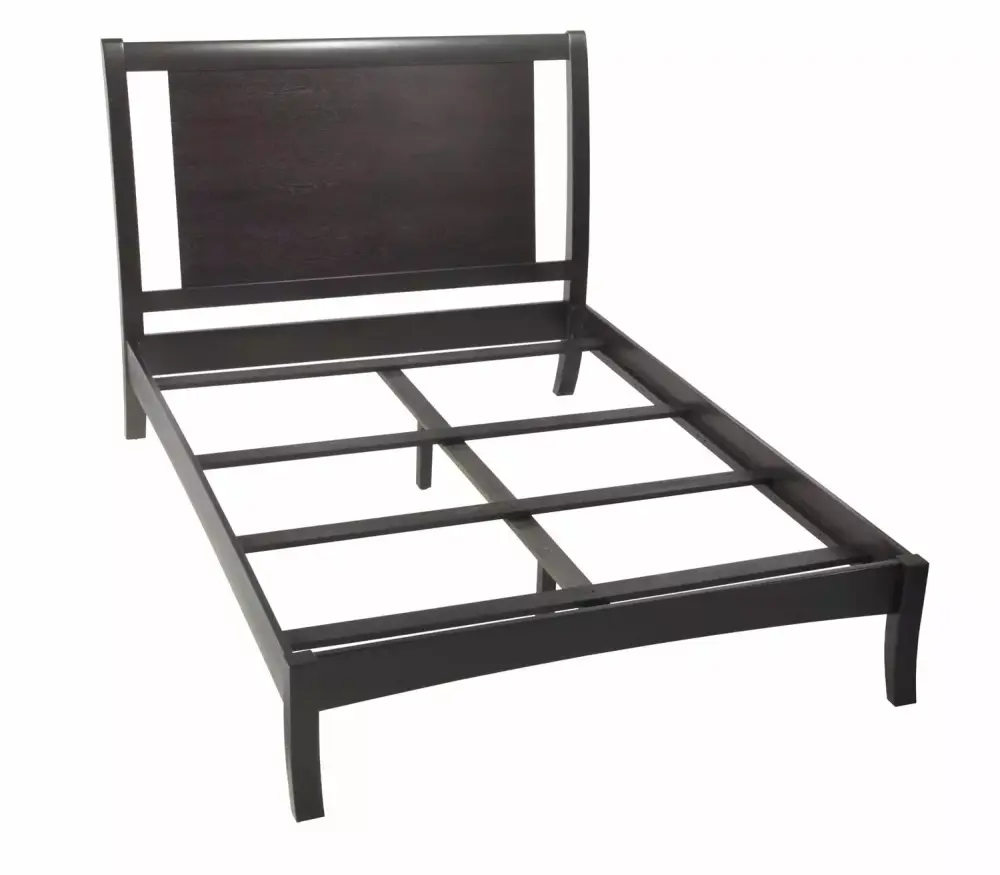 Napierd 5-Piece California King Bed Set with Nightstands Dresser & Mirror in Espresso Mahogany - Elegant Bedroom Suite