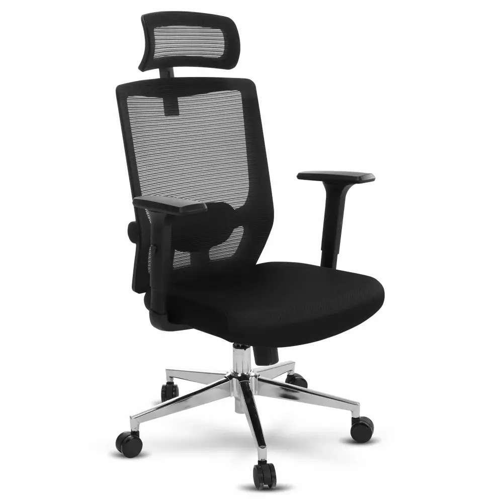 SUGIFT Ergonomic Office Chair with Adjustable Computer Chair and Lumbar Support Swivel in Black