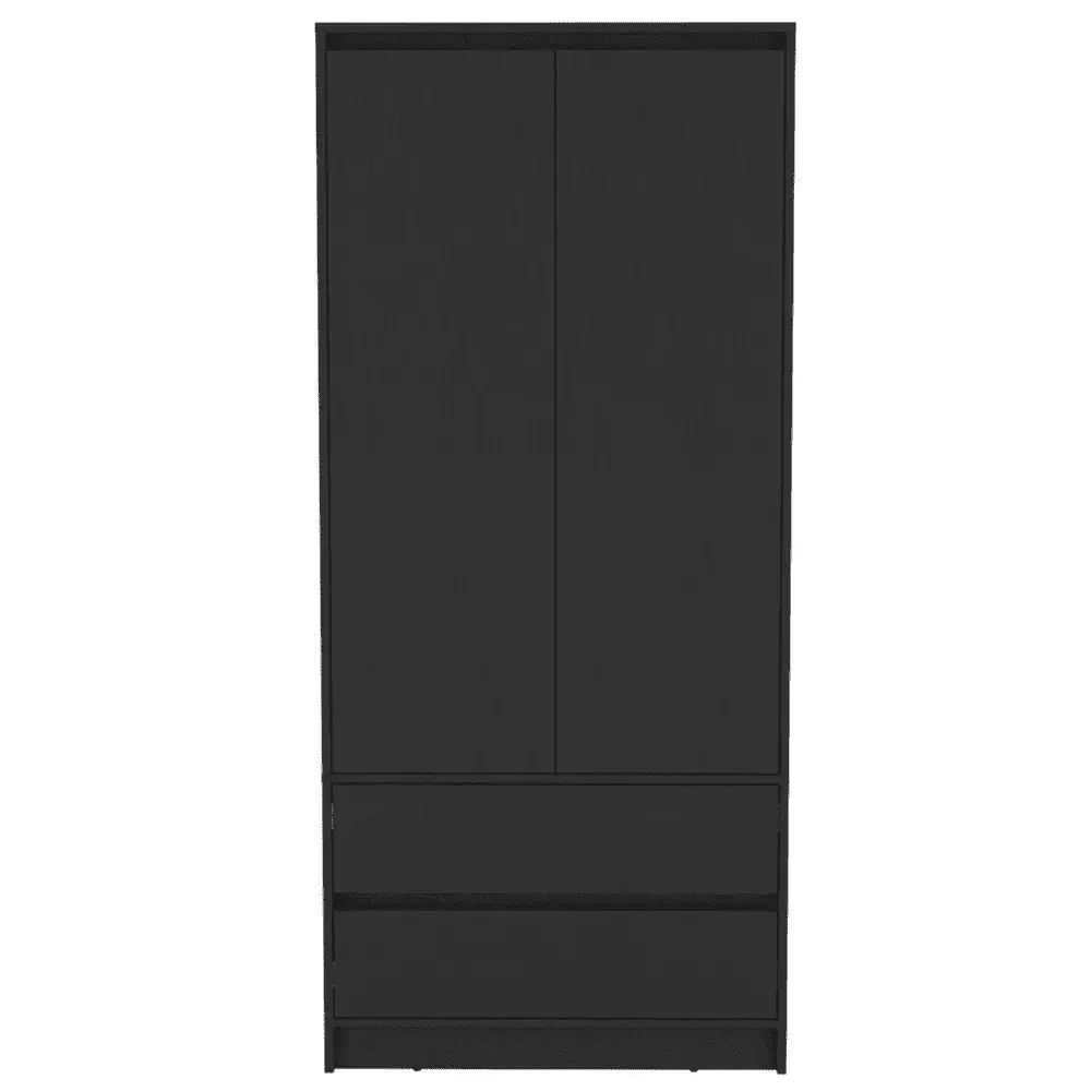 HomeRoots Three Piece Black Bedroom Set