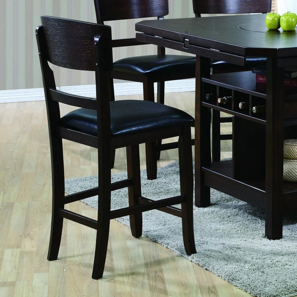 Crown Mark Conner Espresso Counter Height Chairs Set of 2 2849S-24