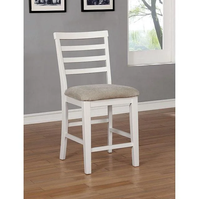 Kiana White Counter Height Side Chair Set of 2
