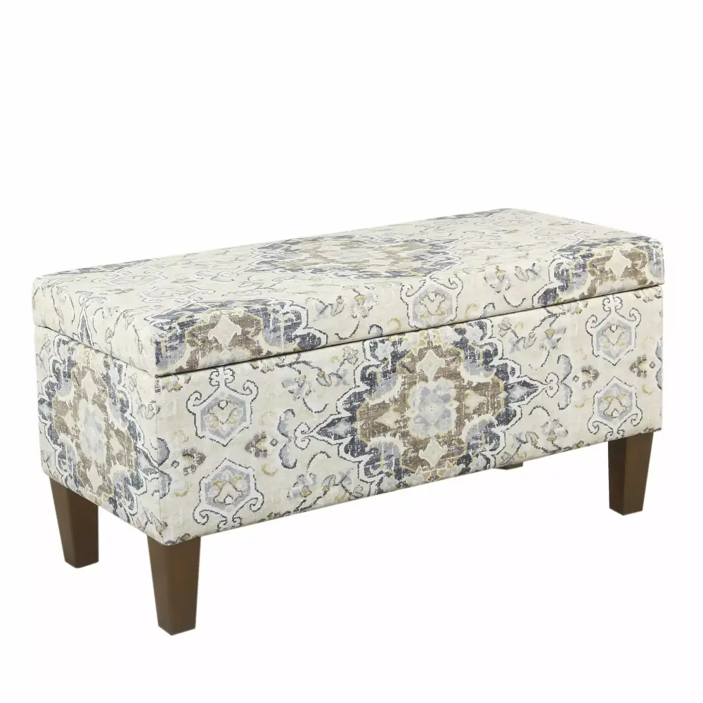 HomePop Large Decorative Storage Bench in Multiple Colors for Home Decor