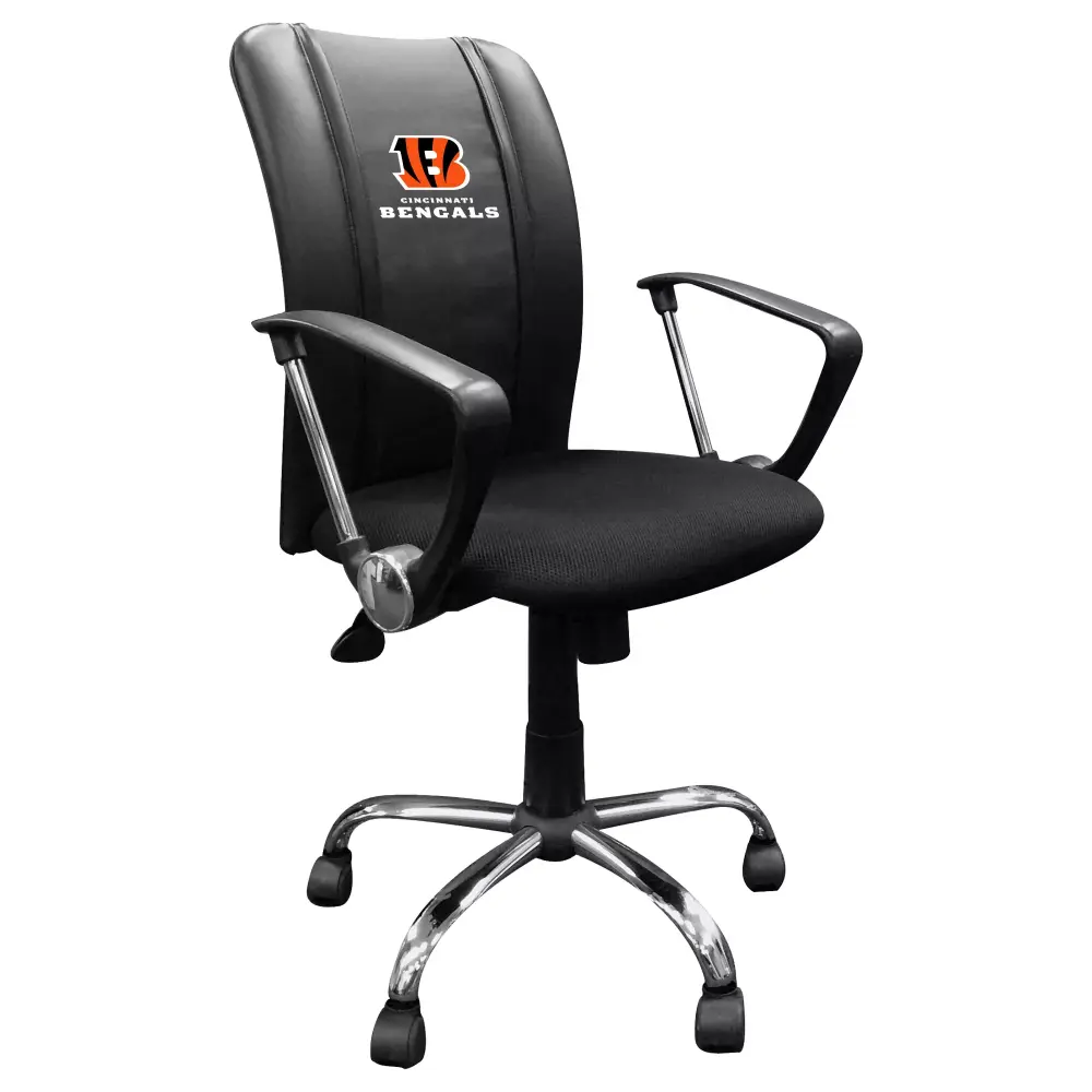 Cincinnati Bengals Curve Task Office Chair - Adjustable NFL Themed Desk Chair