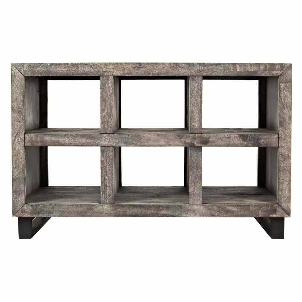 Jofran Mulholland Drive Modern Distressed Solid Wood 47 Inch Sofa Table