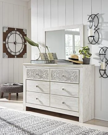 Paxberry Dresser and Mirror Set - Modern Bedroom Furniture with Full-Length Mirror