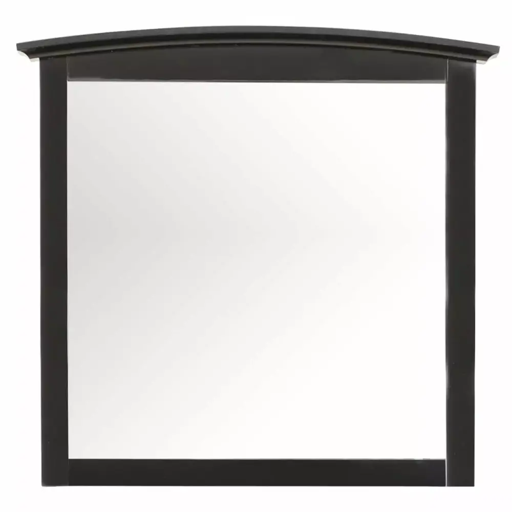 37 in x 35 in Timeless Rectangle Framed Dresser Mirror Black for Bedroom