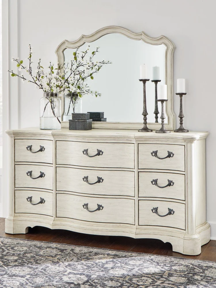 Arlendyne Dresser and Mirror - Complete Bedroom Dresser Set