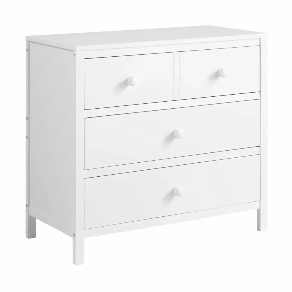 Oxford Baby Essential 3 Drawer White Dresser RTA for Nursery