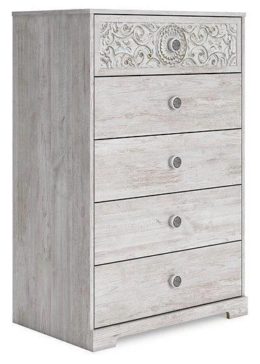 Paxberry Chest of Drawers - Modern Wooden Storage Dresser with 4 Drawers