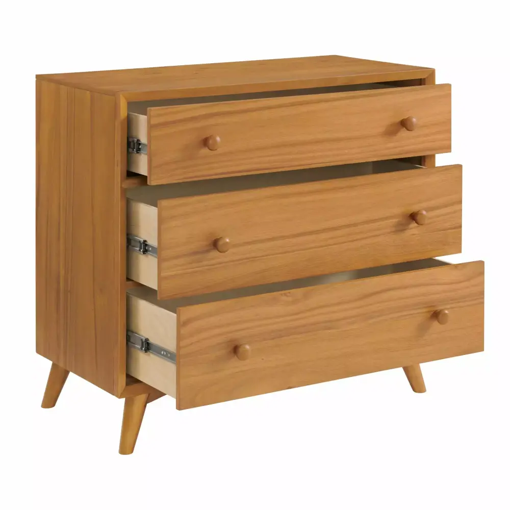 Oxford Baby Dawson Honey Brown 3 Drawer Dresser for Nursery