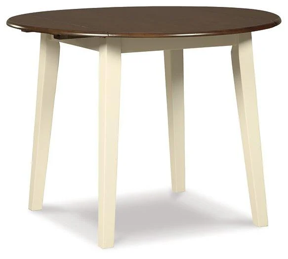 Woodanville Dining Drop Leaf Table - Extendable Solid Wood Kitchen Table for Small Spaces