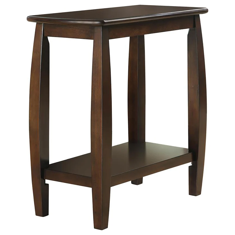 Raphael 1-Shelf Chairside Table Cappuccino End Table