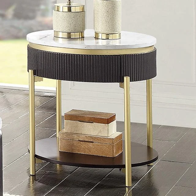 KOBLENZ Dark Walnut End Table for Living Room