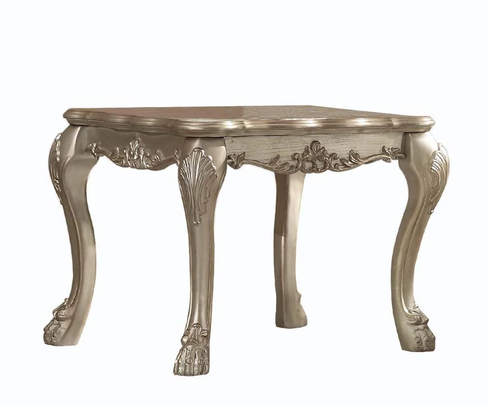 Acme Dresden Gold Patina End Table for Living Room