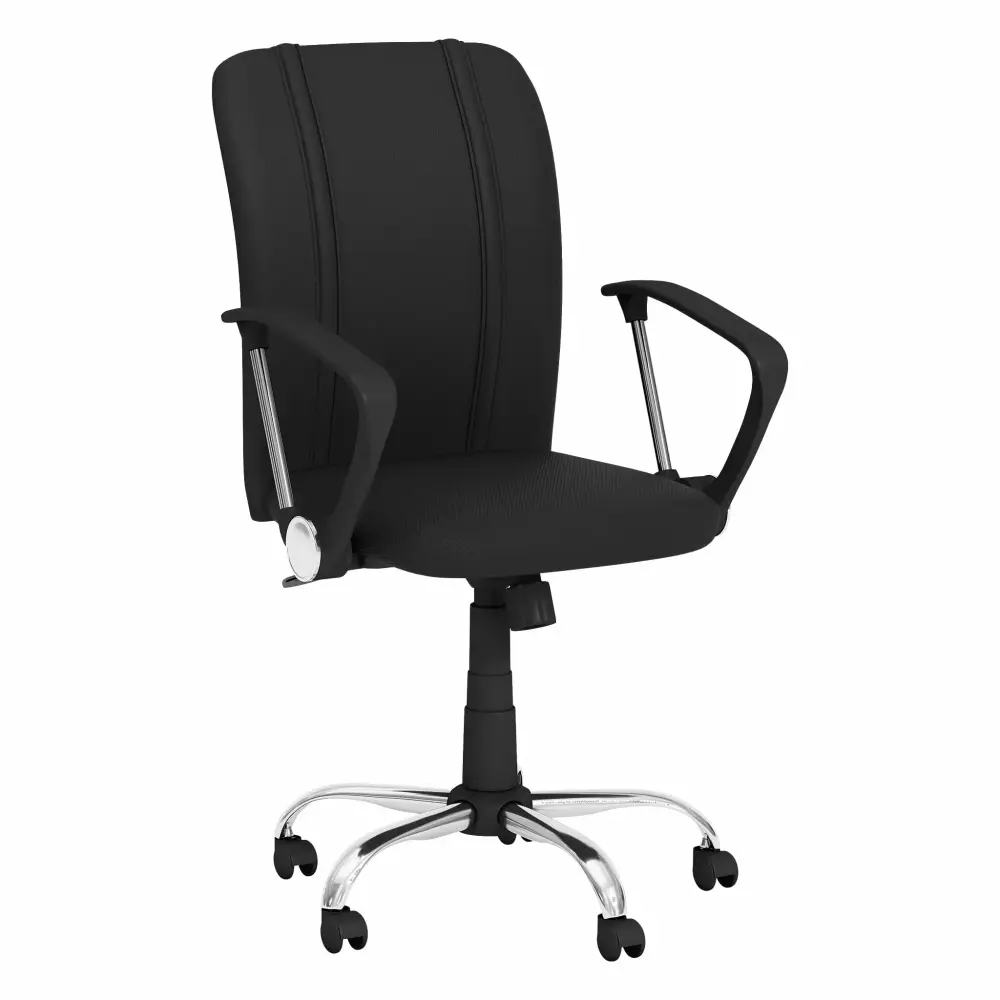 Black Mesh Task Chair Ergonomic Curved Back for Office Use